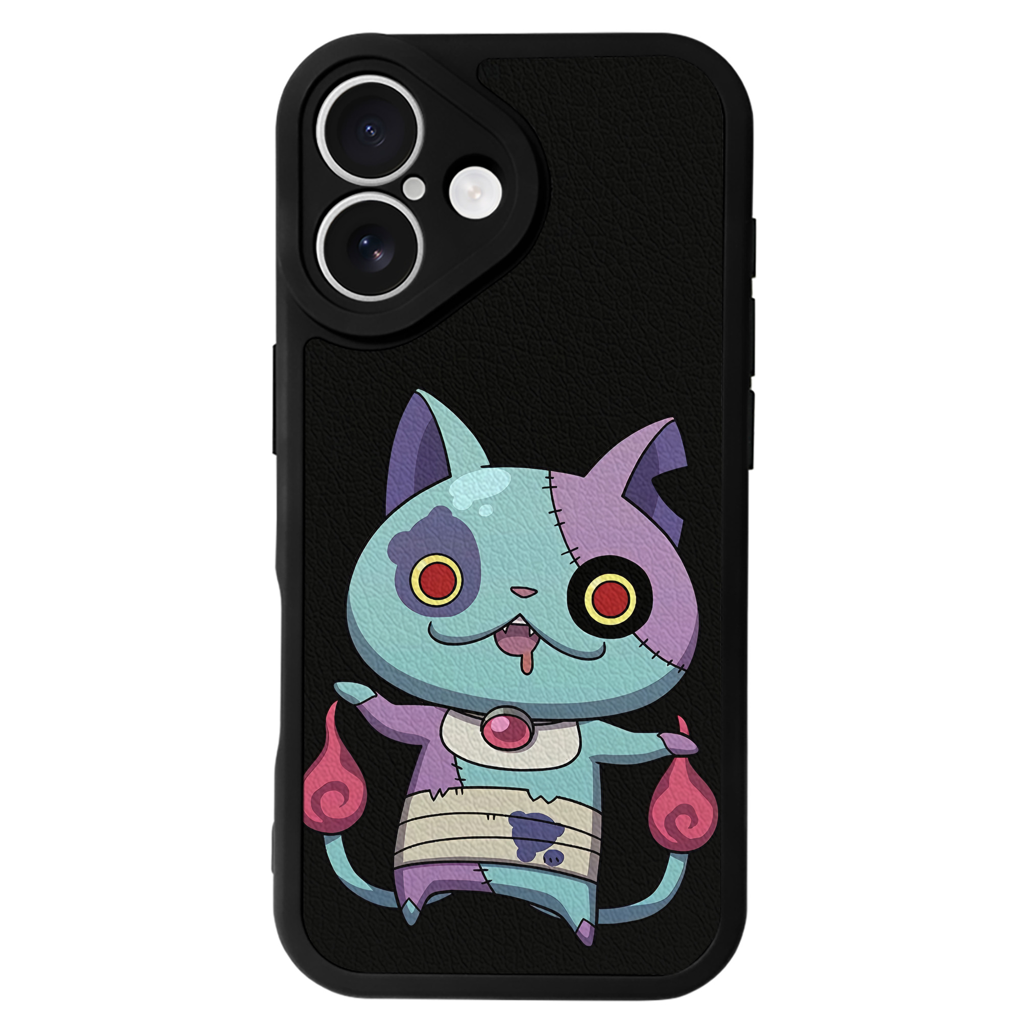 （画像用） 妖怪ウォッチ Yo-kai Watch 【iPhone 16シリーズ対応】シリコンスマホケース（レザー調） 材質：シリコン